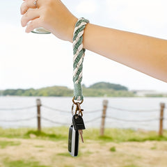Boho Macrame Wristlet Keychain for Girls
