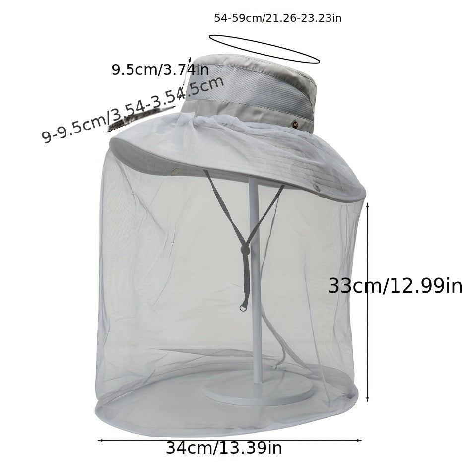 Summer Outdoor Mesh Mosquito-proof Hat Sunscreen Quick Drying Fisherman Hat