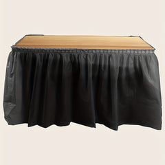 Disposable Waterproof Tablecloth and Skirt Set for Parties