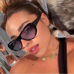 Y2K Oval Sunglasses For Men Women UV400