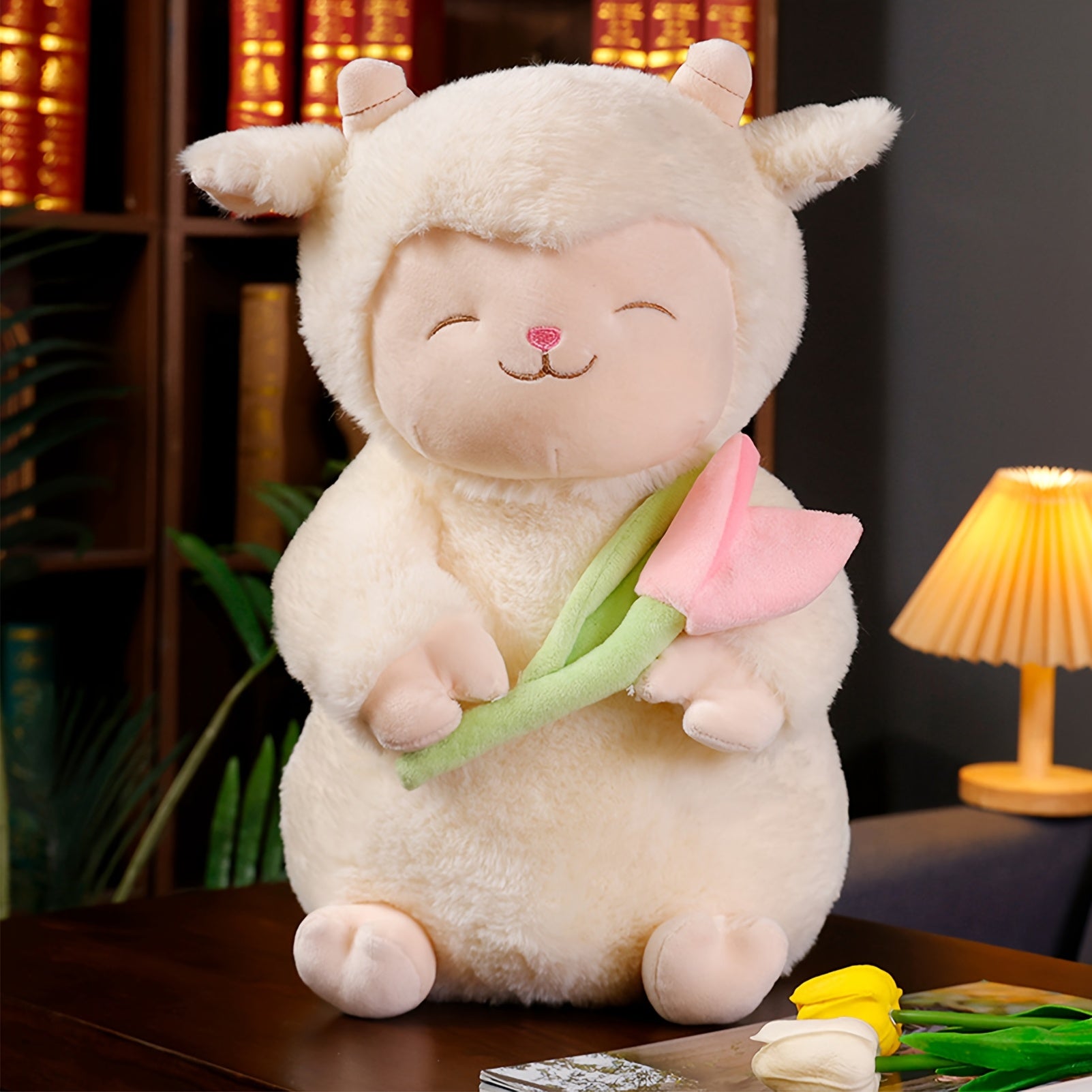 2 Size Tulip Wool Plush Toy Plush Sheep Buddy Plush Toy Lamb Toy Plush Lamb