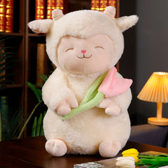 2 Size Tulip Wool Plush Toy Plush Sheep Buddy Plush Toy Lamb Toy Plush Lamb