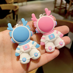 3D Space Dragon Keychain PVC Zodiac Dragon Keychain Keyring Gift For Men Women