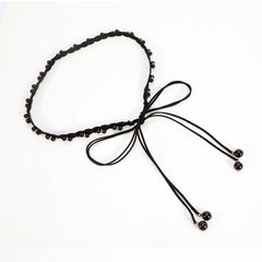 Faux Pearl Rope Belt Women's Tie up Style Skirt Waist Chain