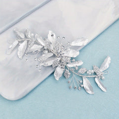 Bridal Faux Pearl Hairpin Headdress Side Clip