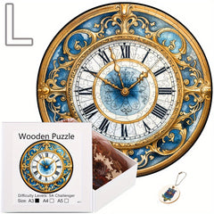 Wooden Round Time Puzzle Christmas Birthday Gift Game