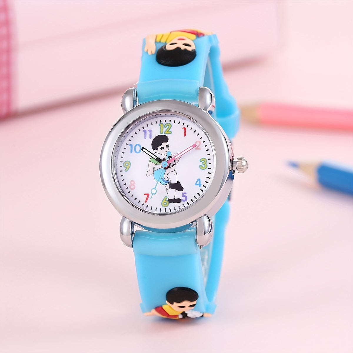 Cartoon Football Teenager Quartz Watch Holiday Gift