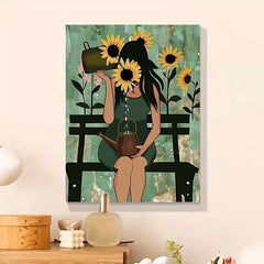 DIY Sunflower Girl Painting Kit for Beginners - Ideal Gift for Children