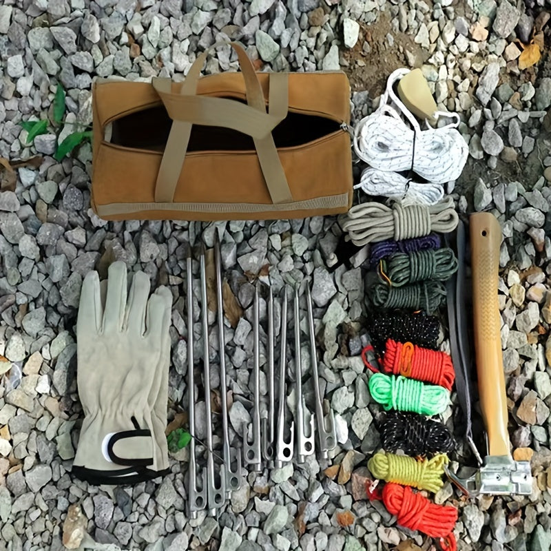 Outdoor Camping Nail Storage Bag Canopy Accessories Portable Hand
