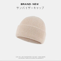 Outdoor Winter Wool Cap Flip Up Cold Hat Heap Hat