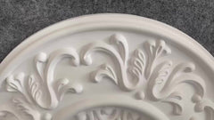 French Large Lamp Panel Gypsum Ceiling Carved Shape PU Corner Flower Holder