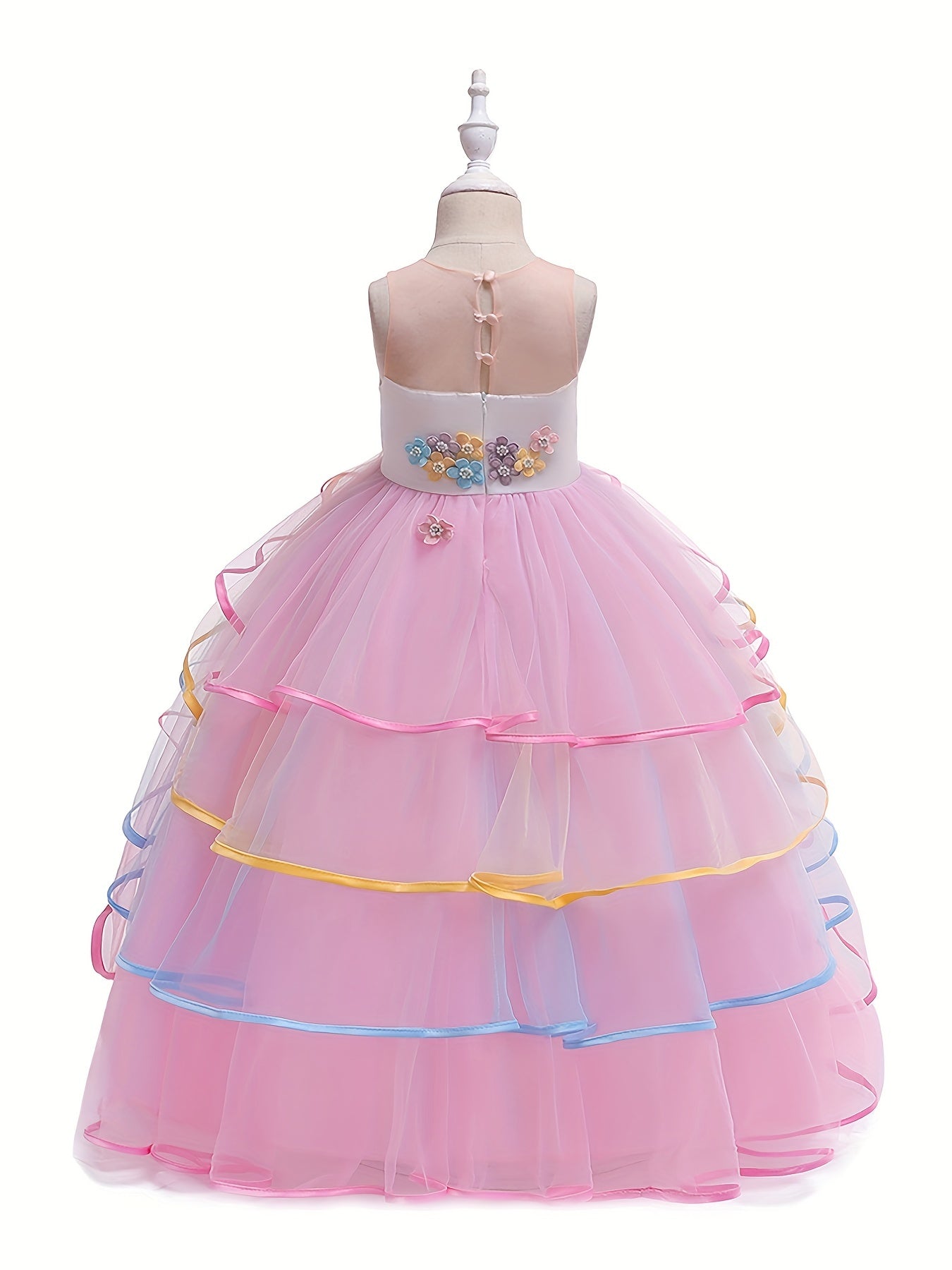 Girl's Unicorn Princess Dress Set Fairy Tale Cosplay Kids Costume