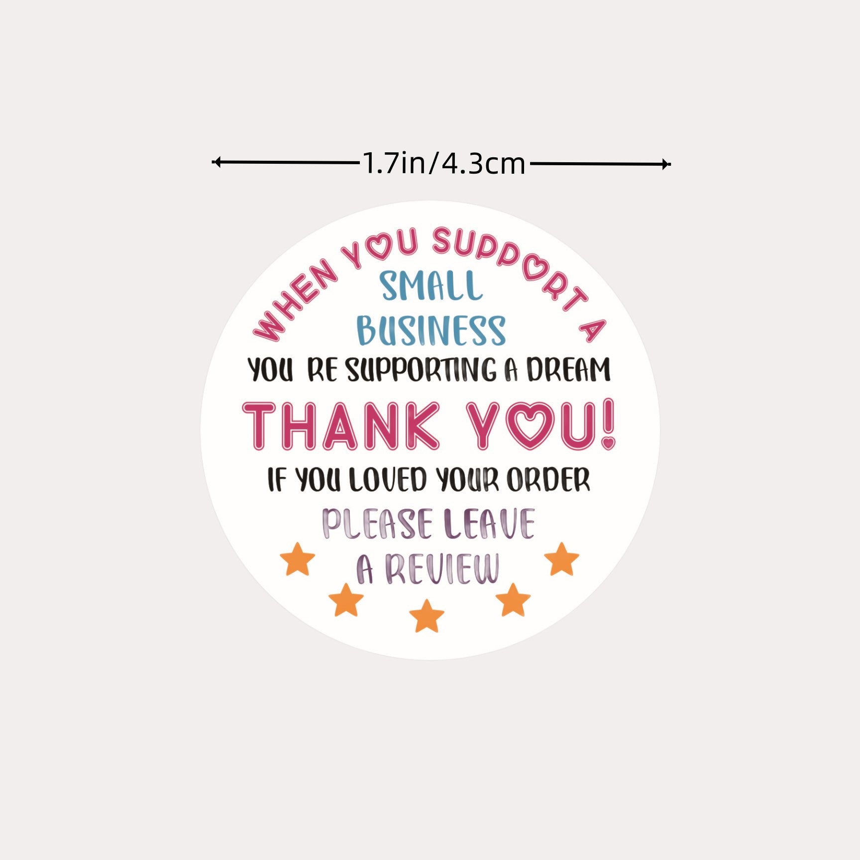 500pcs If You Love Your Order Small Business Stickers Thank You Stickers