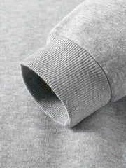 Women's Crew Neck Solid Pullover Sweatshirt for Fall & Winter