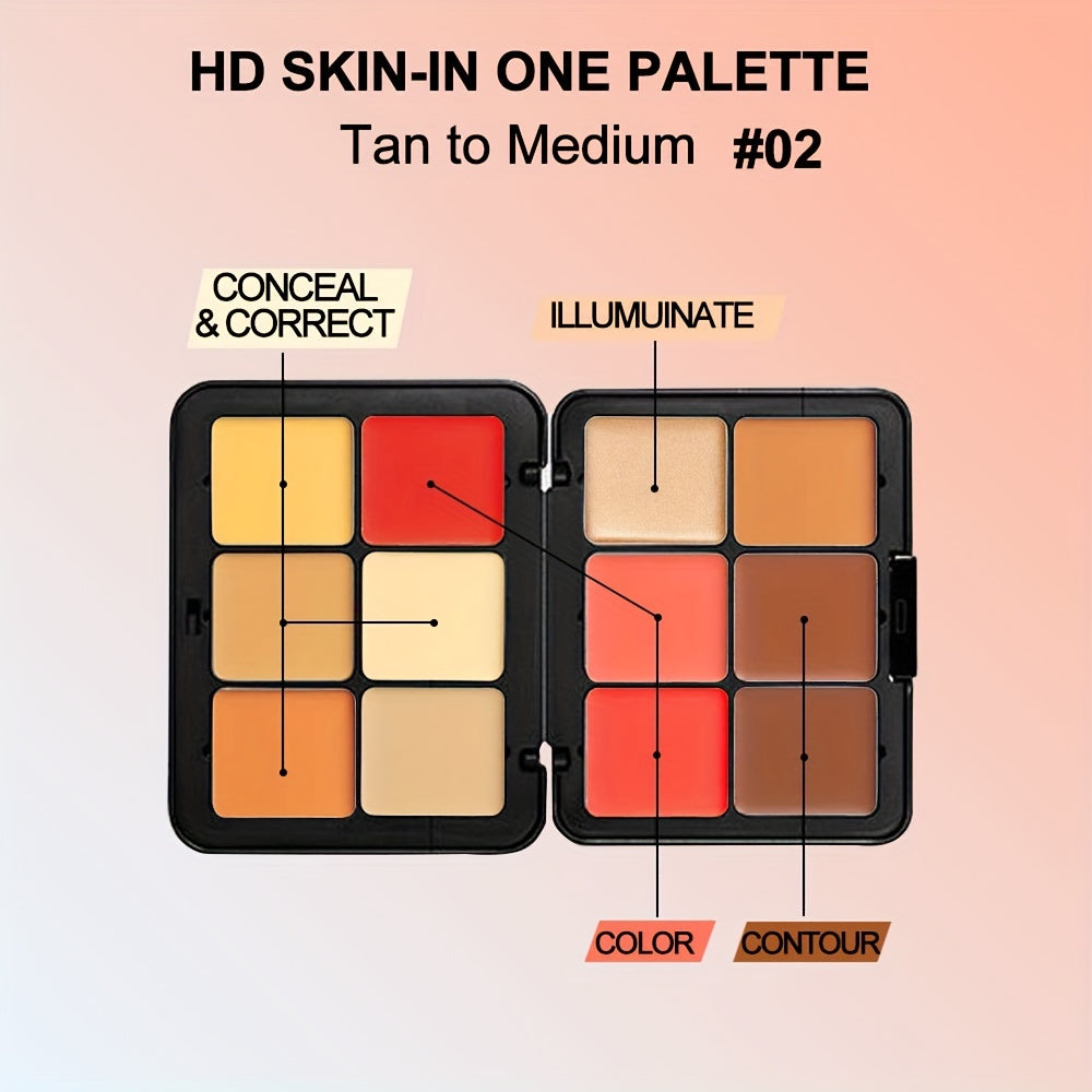 Correcting Concealer Cream 12 Colors Palette Full Coverage Makeup