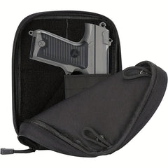 Concealed Gun Pouch Waist Bag for Handgun with Hook Loops