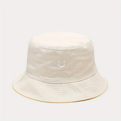 Happy Face Bucket Hat Double Sided Wear For Men