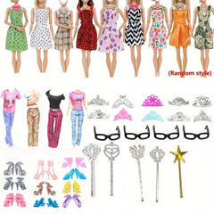 YADIYADI 38pcs Doll Accessories Set Complete Outfit for 29 Dolls