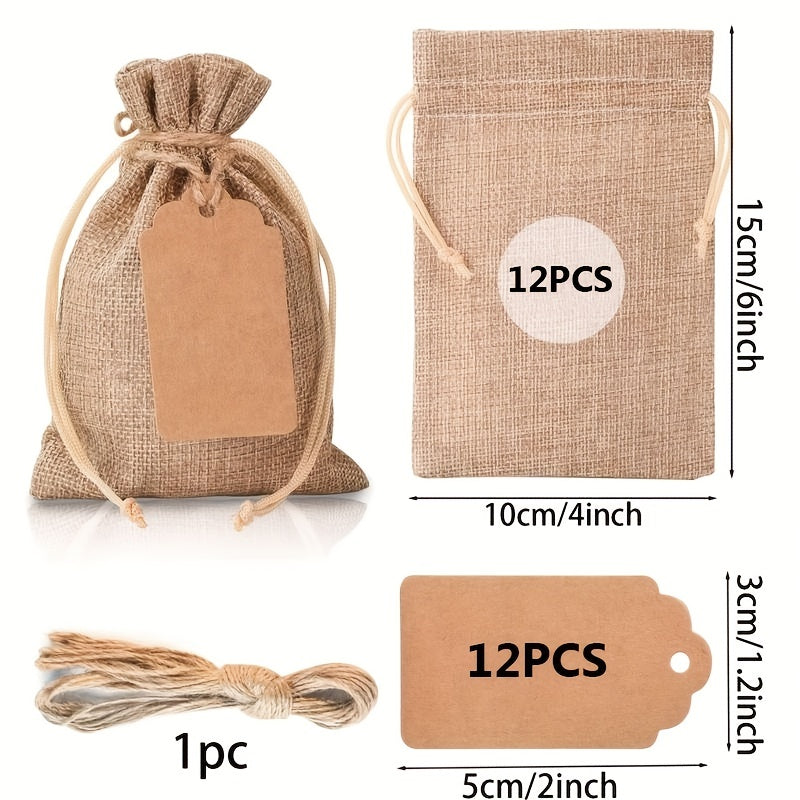 25pcs Drawstring Bags 10 15 4in 6in Closure Gift Bags For Wedding Party