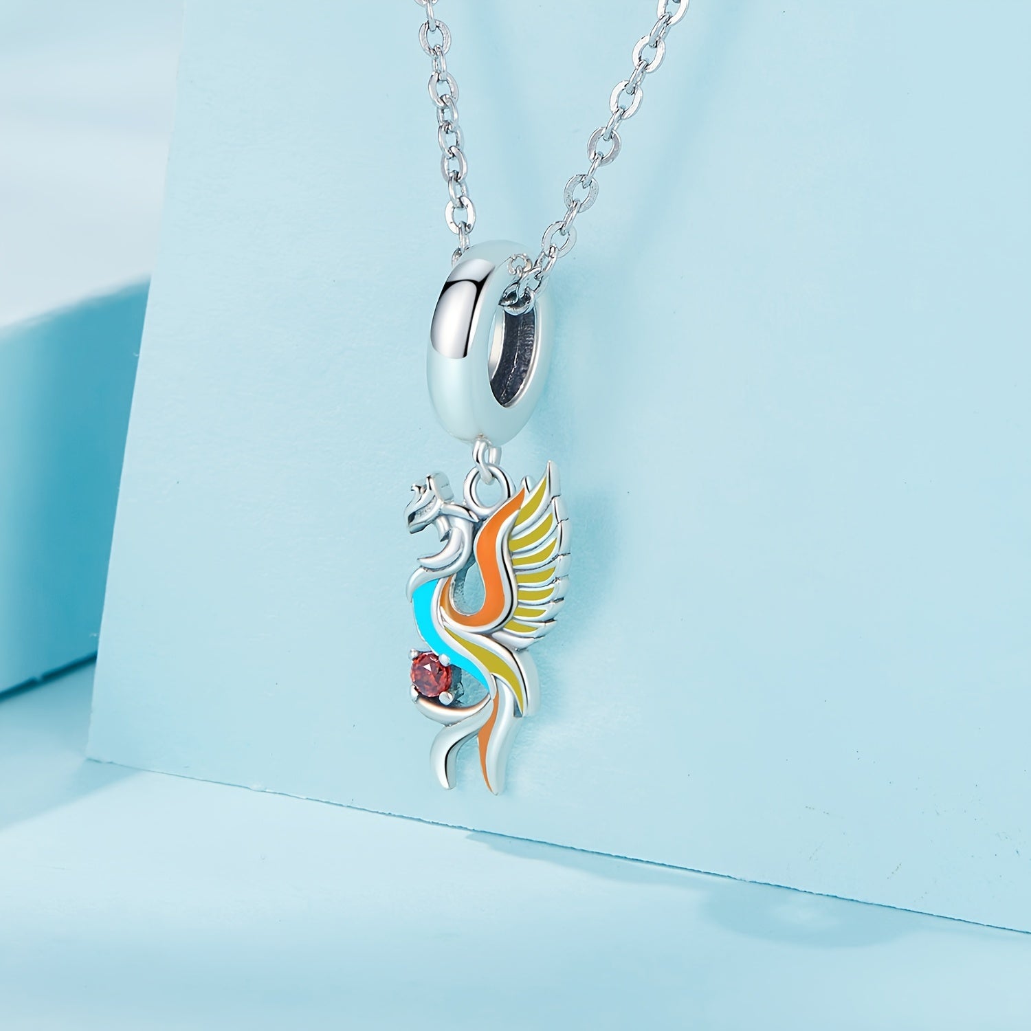 Sterling Silver S925 Phoenix Bracelet Pendant
