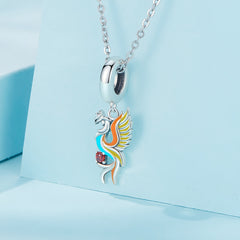 Sterling Silver S925 Phoenix Bracelet Pendant