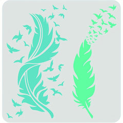 Bird Feather Stencils - Wood, Canvas, Paper - Variety of Sizes