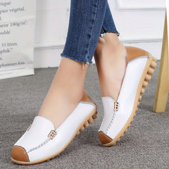 Women's Slip On Flat Loafers Colorblock Non Slip Shoes