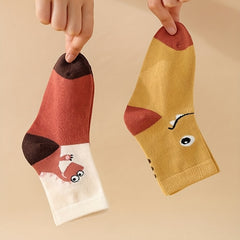 Kids Cartoon Dinosaur Cotton Socks 5 Pairs
