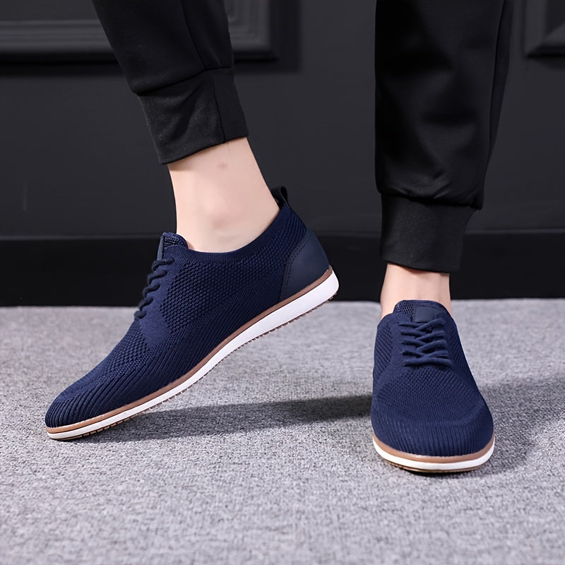 Men's Lace Up Knit Casual Shoes