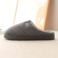 Men's Plush Lining Slip On Platform Slides