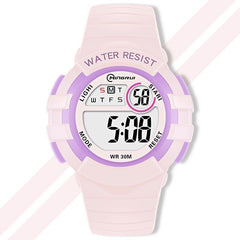 Kids Casual Waterproof Electronic Watch Soft Strap Wrist Watch