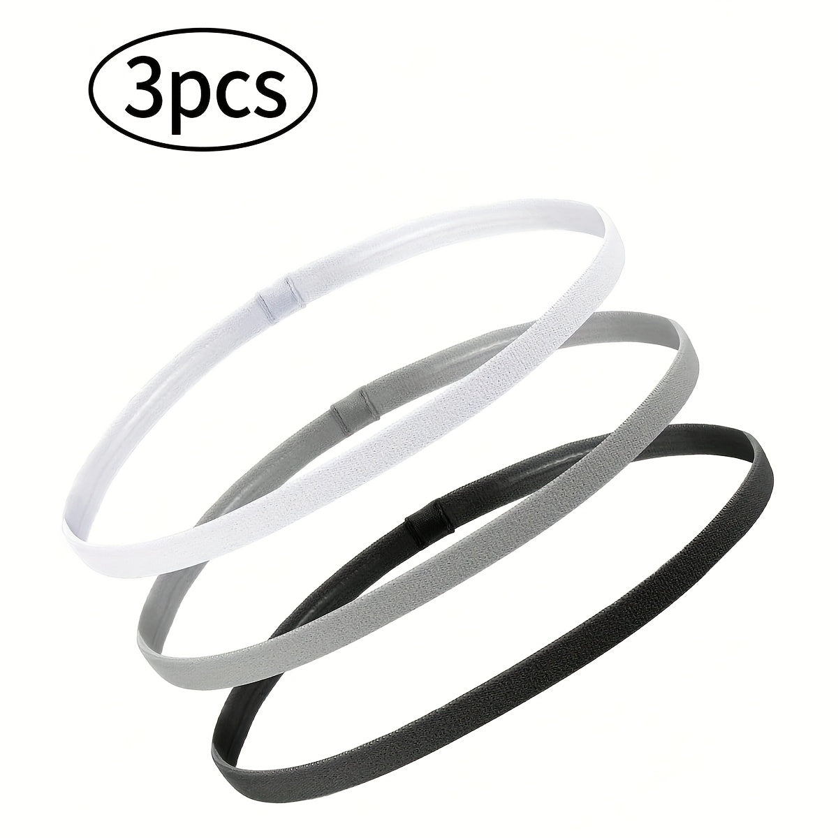 Non Slip Sweat Wicking Sports Headbands for Gym Running Yoga Training