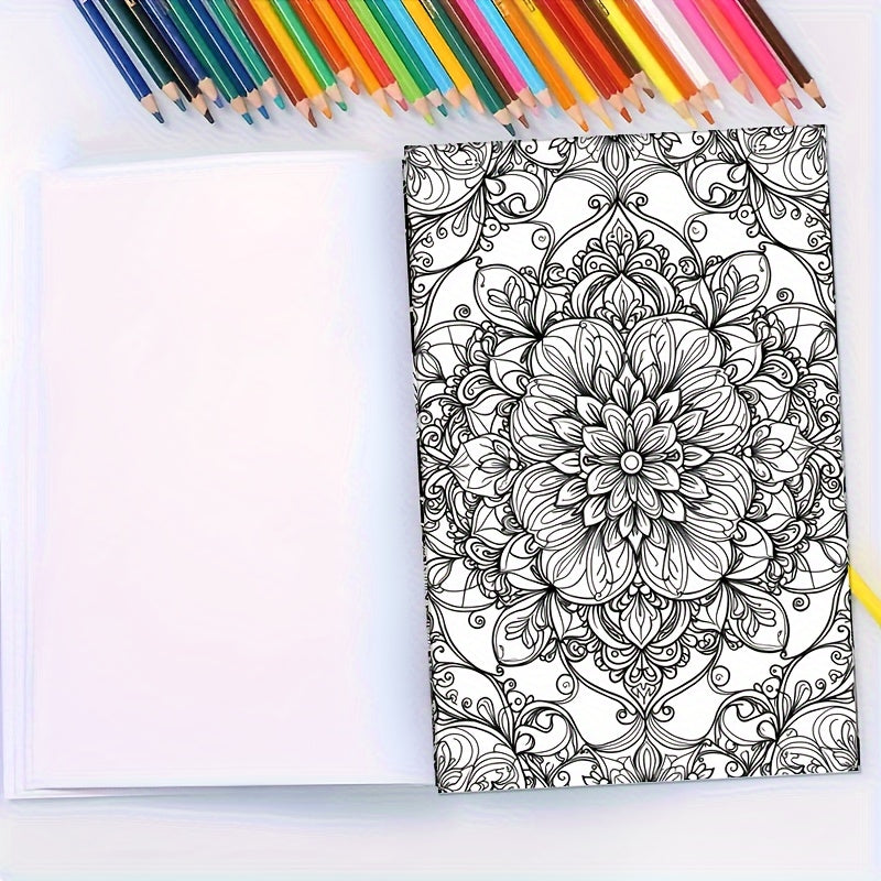 Fantasy Flower Coloring Book - Relaxation - Halloween Christmas