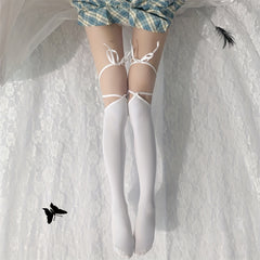 Strappy Thigh High Socks Lolita Over The Knee Stockings