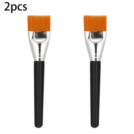 2 Paintbrushes 4Cm Wide Flat Head for Large Craft Primer Acrylic Painting