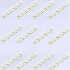 12pcs 1X6 Low Wall Bricks Character Christmas Architectural Scen