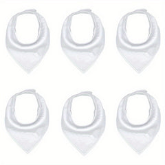 6pcs Baby Bandana Bibs Unisex for Teething and Drooling