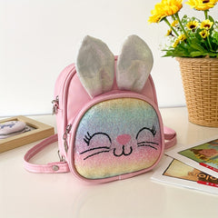 Kids Rabbit Crossbody Bag Glitter Backpack For Girls