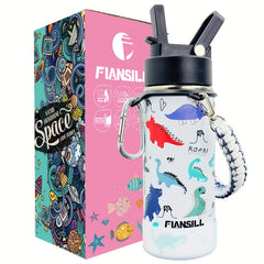 480ml Colorful Stainless Steel Water Bottle Double Layer Leakproof Cup