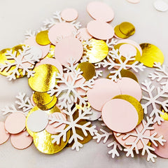100pcs Christmas Snowflake Disc Party Decoration Confetti