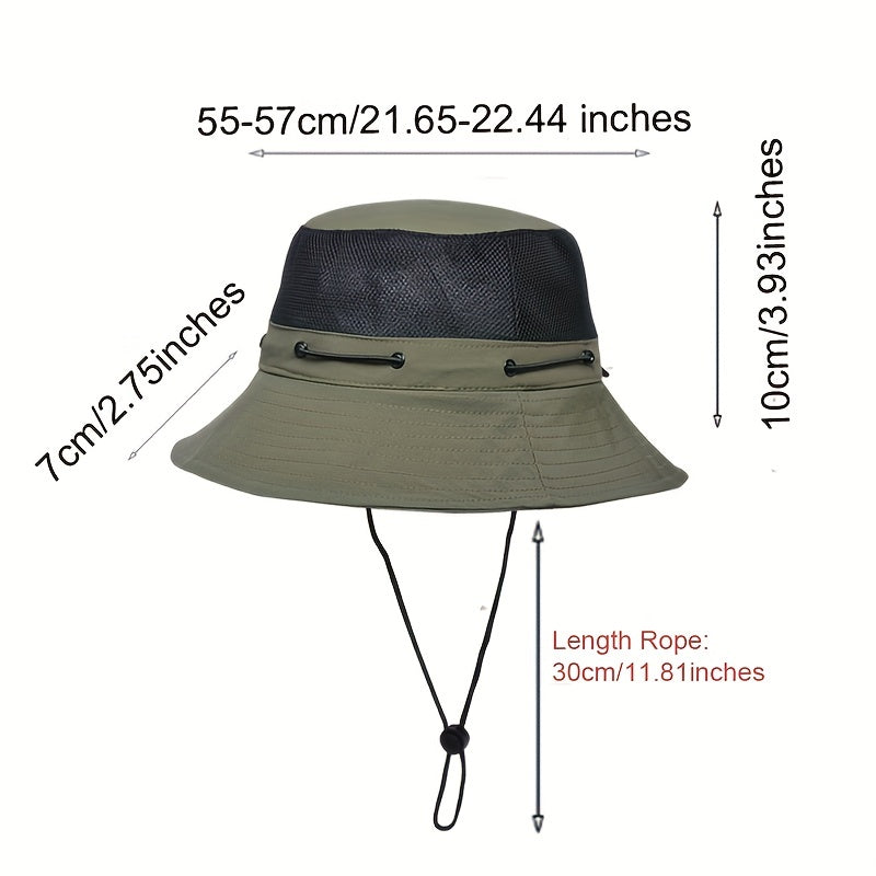 Adjustable Bucket Hat UPF50 for Outdoor Sports