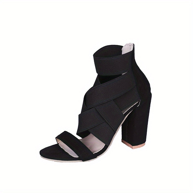 Women's Cross Strap High Heel Sandals