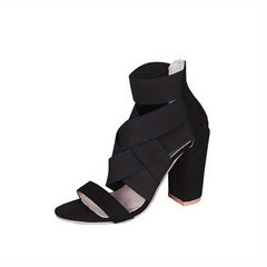 Women's Cross Strap High Heel Sandals