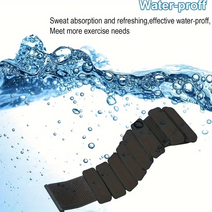 Silicone Steel Block Weight Bracelet for Fitness & Yoga Training
