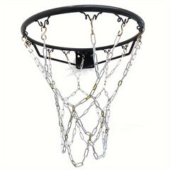 18in Steel Basketball Net Heavy Duty Replaceable S Hook Outdoor Courts
