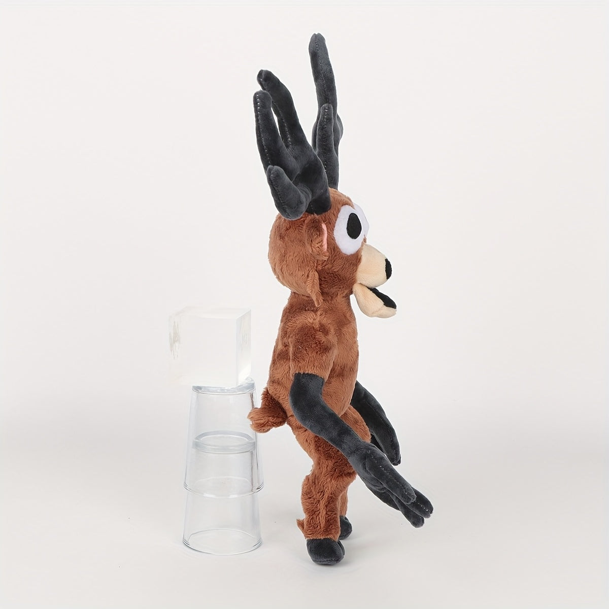 Horror Deer Plush Toy with Glowing Red Eyes