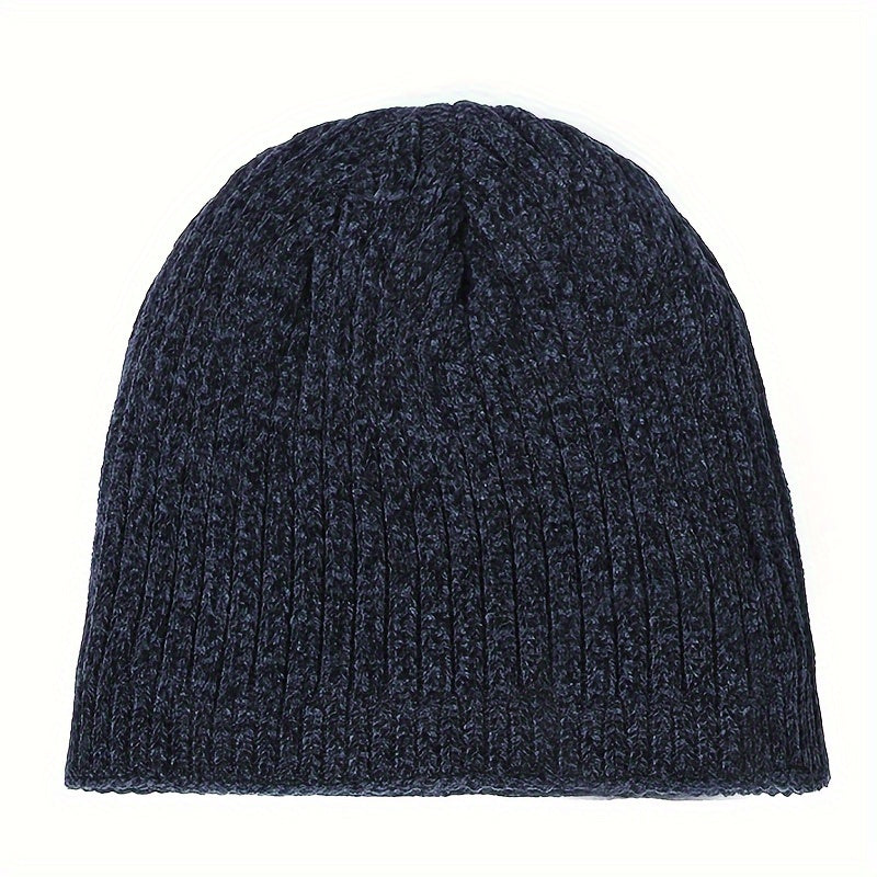 Winter Velvet Beanie Hat Knitted Hat Outdoor Cycling Coldproof Beanie Hat