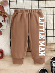 Baby Boy's Letter Print Sweatpants