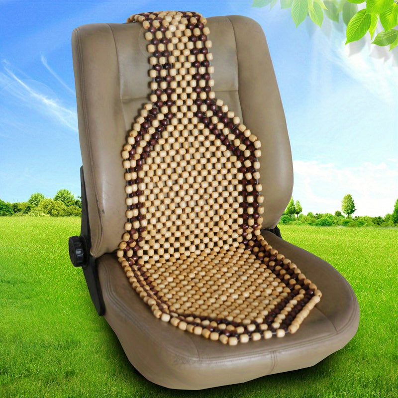 Car Wooden Bead Seat Cushion Universal Auto Seat Cover