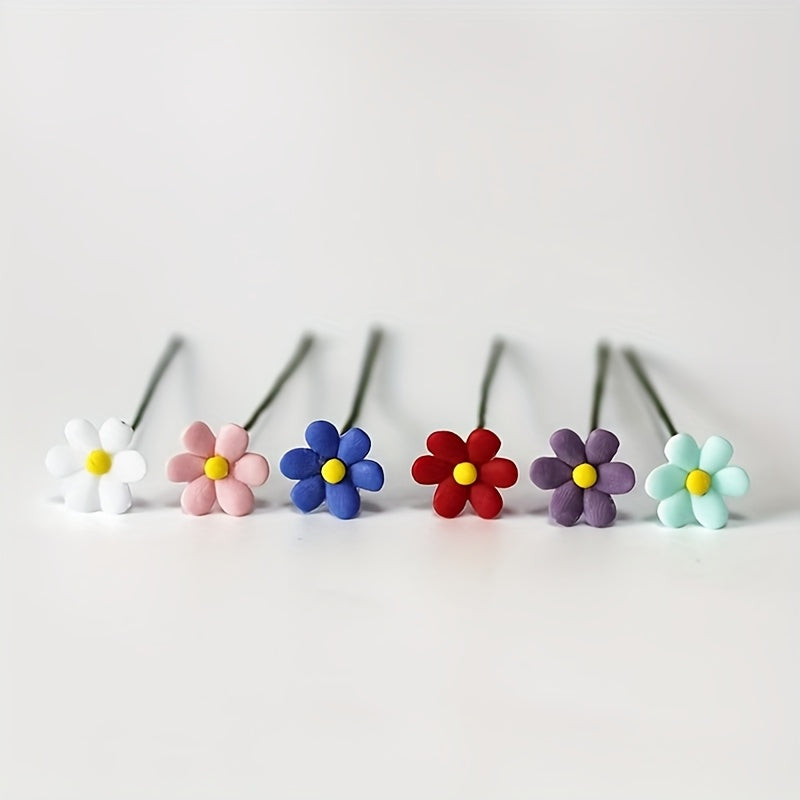 5 Mini Colorful Flowers Resin for Micro Landscapes DIY Jewelry Making